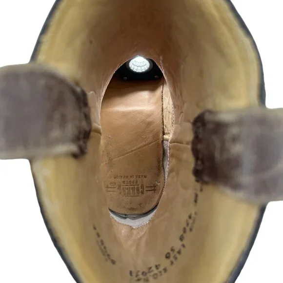 Corral Boots Women's 8M Brown Suede Leather Studded Ropers Cowboy Western Boots - Picture 13 of 16